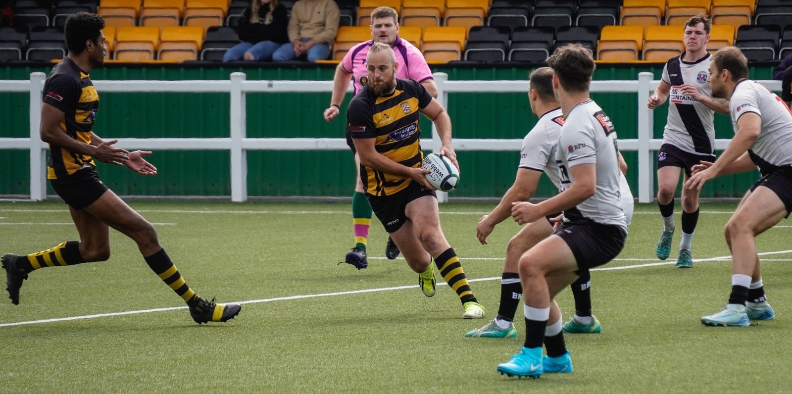 Chris playing rugby for his local club